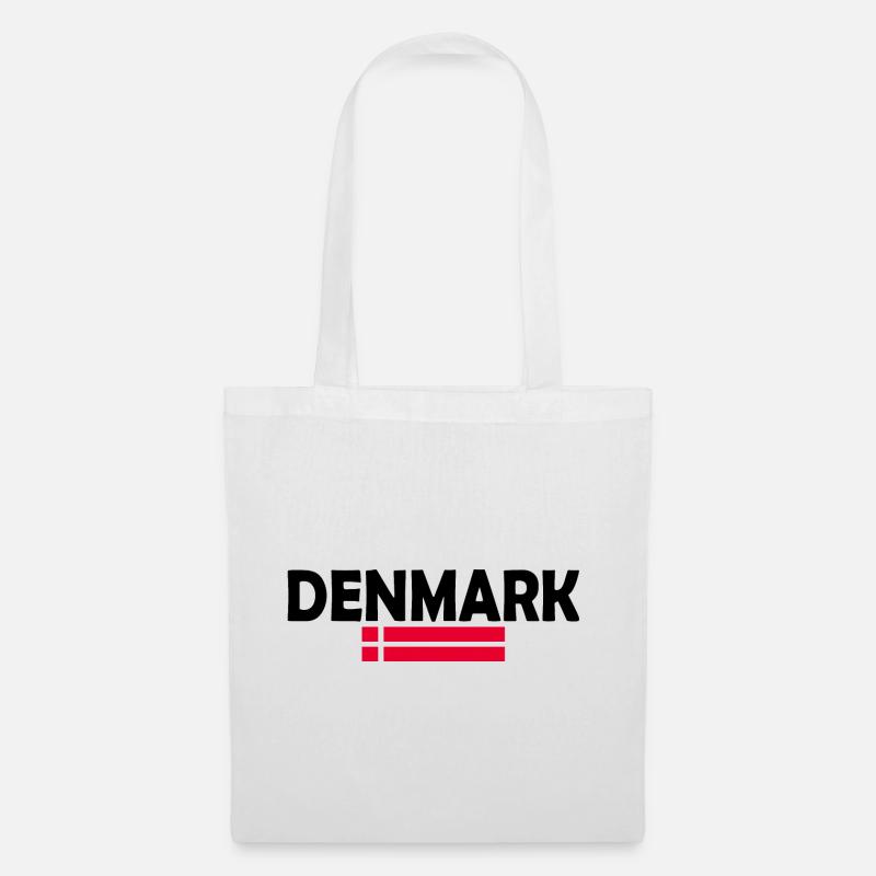 Dänemark - Stoffbeutel - Weiß