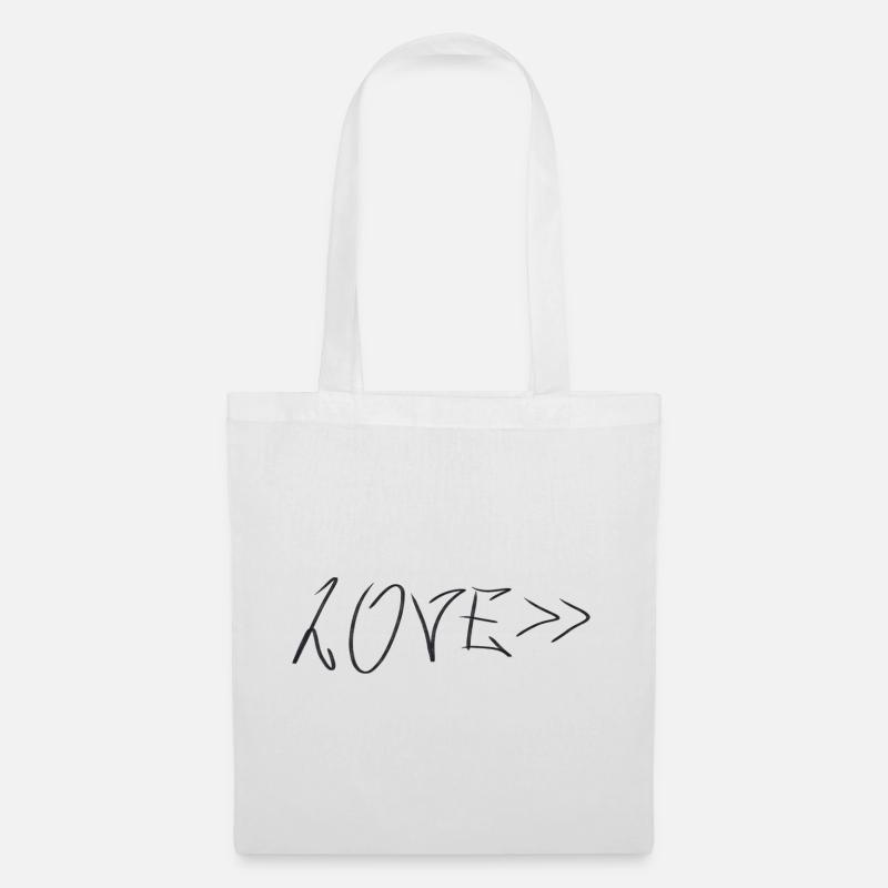 LOVE>> - Stoffbeutel - Weiß