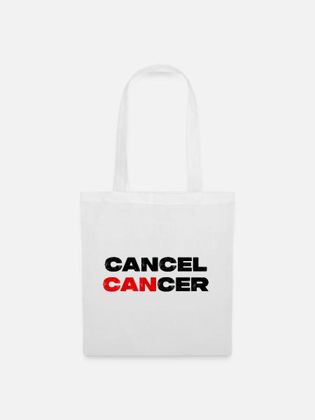 Cancel Cancer - Krebs Motivation Warrior - Stoffbeutel - Weiß