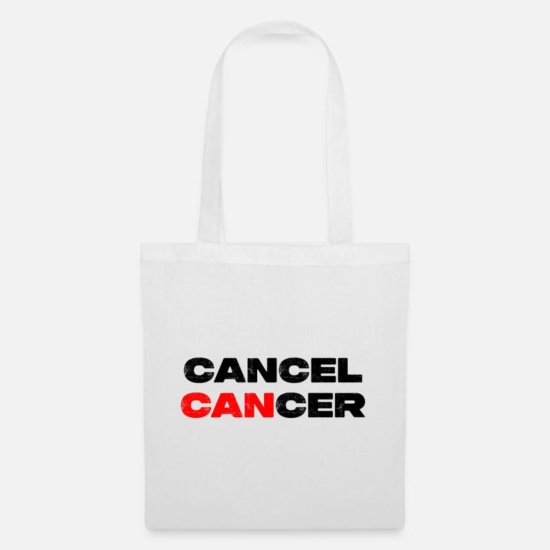 Cancel Cancer - Krebs Motivation Warrior - Stoffbeutel - Weiß