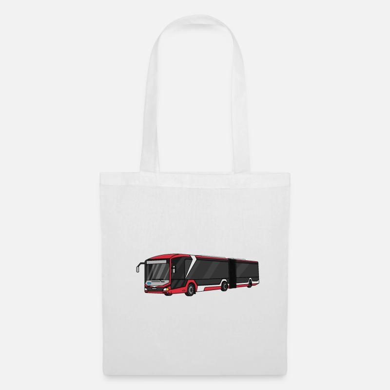 Bus - Stoffbeutel - Weiß