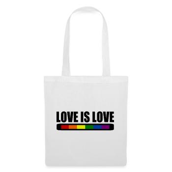Love is love - Sac en tissu - blanc - Devant