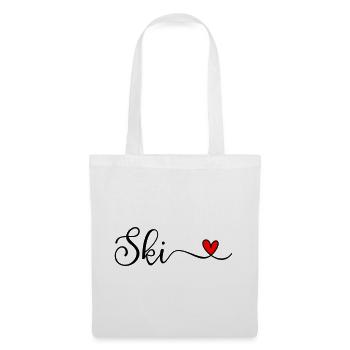 Ski - Stoffbeutel - Weiß - Vorne