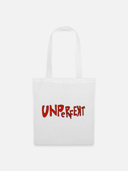 Unperfect – Unvollkommene Typografie - Stoffbeutel - Weiß