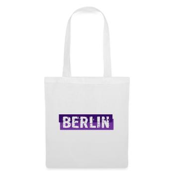 Berlin - Grunge Slogan - Deutschland - Germany - Stoffbeutel - Weiß - Vorne