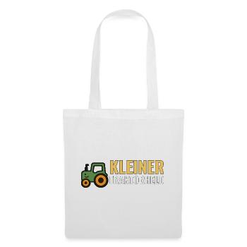 Kleiner Traktorheld – Kinder T‑Shirt Geschenkidee - Stoffbeutel - Weiß - Vorne