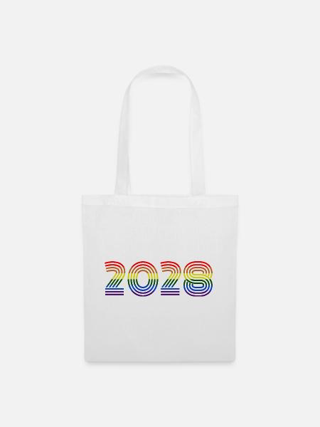 Rainbow 2028 - Stoffbeutel - Weiß