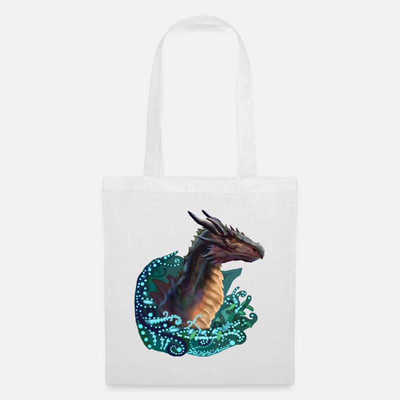 Drachen - Stoffbeutel - Weiß