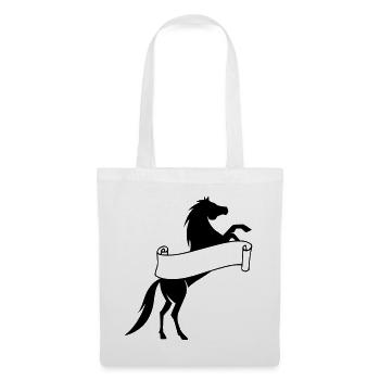 Horse shirt riding text template name self field - Tote Bag - white - Front