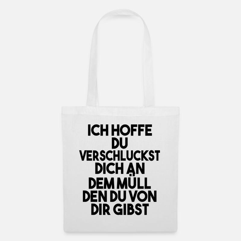 Lustige Sprüche Witzige Sprüche Geschenk - Stoffbeutel - Weiß