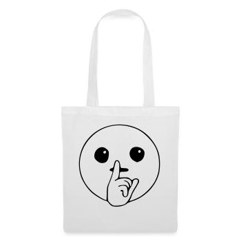 Emoji Silent Sketch Black - Tote Bag - white - Front