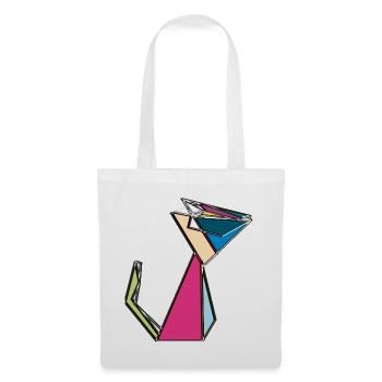 Robo Cat Différentes couleurs - Sac en tissu - blanc - Devant