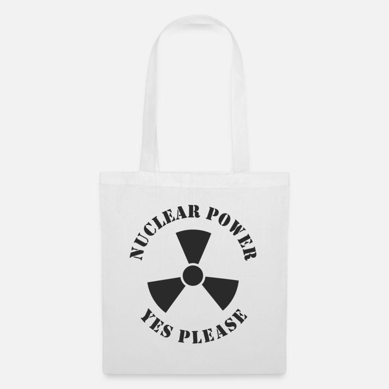 Atomkraft, Ja bitte, Kernenergie - Stoffbeutel - Weiß