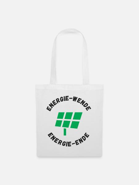 Energiewende Energieende - Stoffbeutel - Weiß