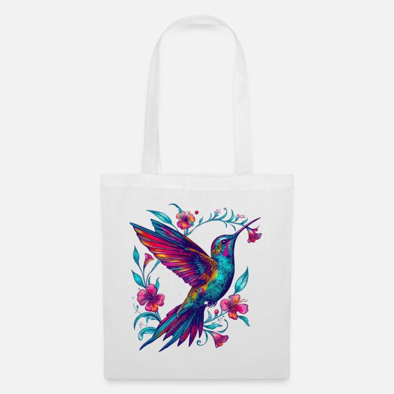 Kolibri - Stoffbeutel - Weiß