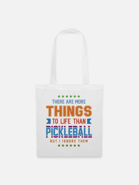 Pickleball - Stoffbeutel - Weiß