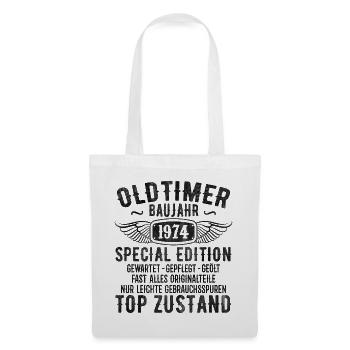 Vintage 1974 Birthday Gift 1974 Year of Construction - Tote Bag - white - Front