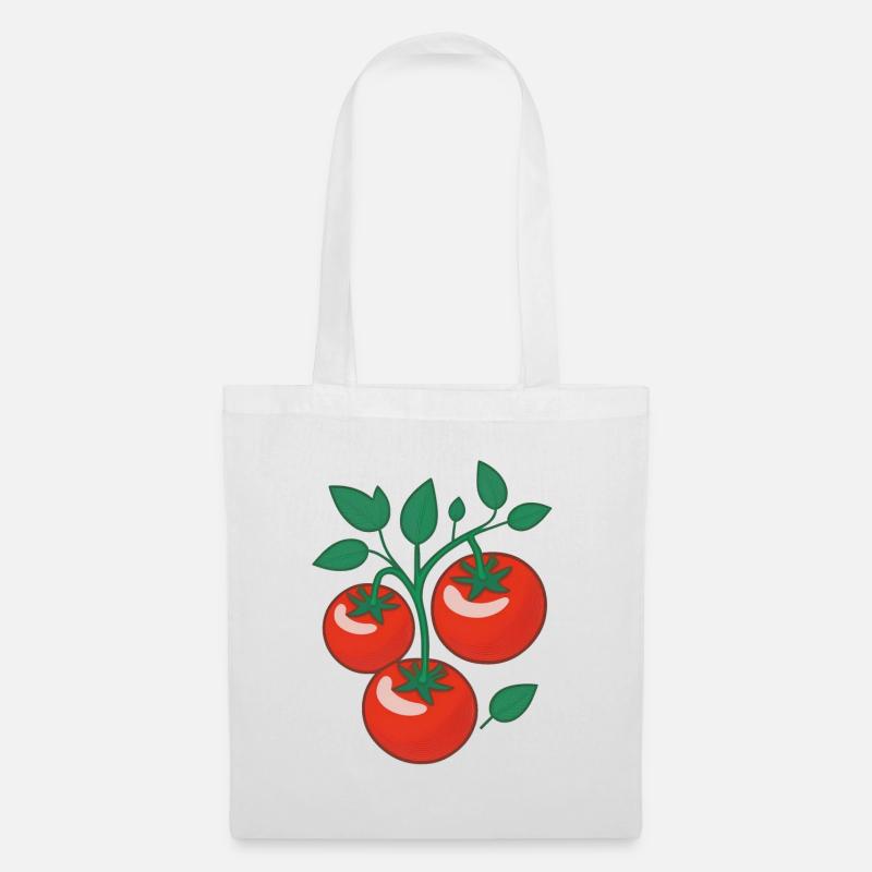 Tomaten - Stoffbeutel - Weiß