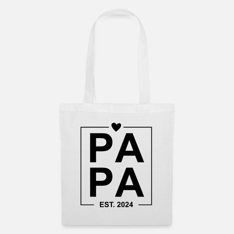 Papa Est 2024 - Stoffbeutel - Weiß