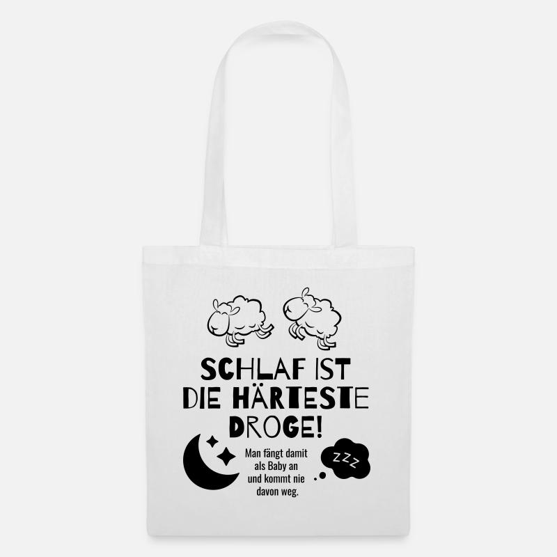 Schlaf - Stoffbeutel - Weiß