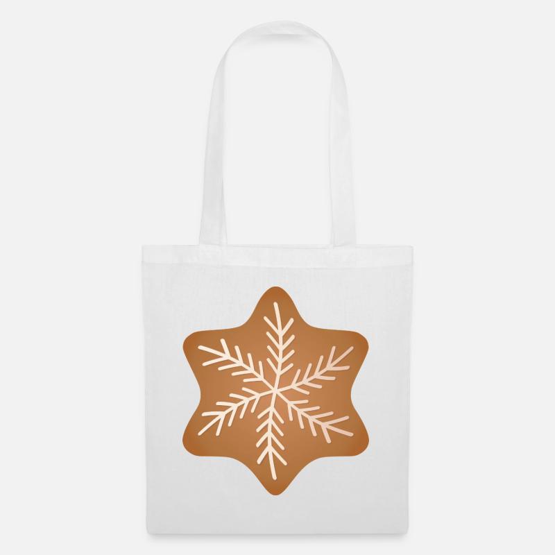 Lebkuchen Keks | Gingerbread cookies - Stoffbeutel - Weiß
