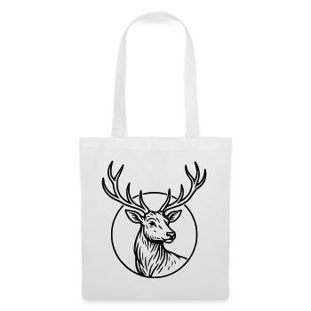 Large, deer - Tote Bag - white - Front