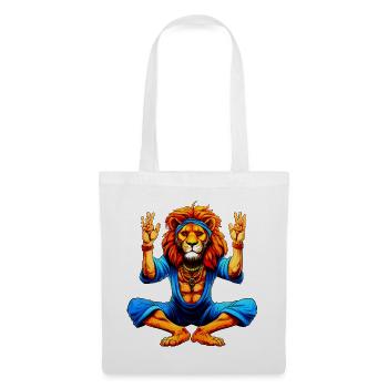 Lion Yoga - Tote Bag - white - Front