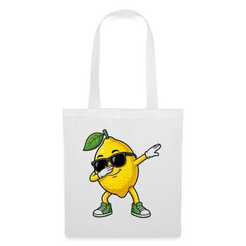 Dessin animé Dun Citron dans la pose Dab - Sac en tissu - blanc - Devant