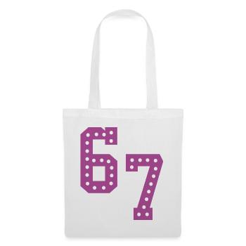 6 7 – Trendy minimalist text design, - Tote Bag - white - Front