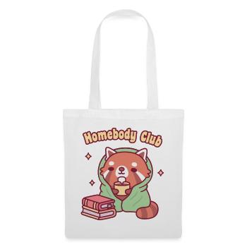 Cute Red Panda Homebody Club - Tote Bag - white - Front