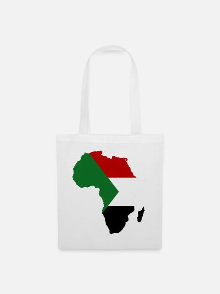 Sudan_Flagge_Afrika - Stoffbeutel - Weiß