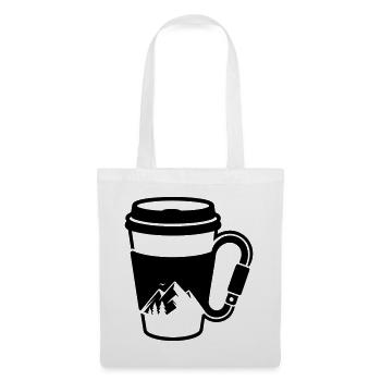 Coffee Carabiner Mountains Outdoor Adventure - Tote Bag - white - Front