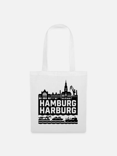 Hamburg Harburg - Stoffbeutel - Weiß