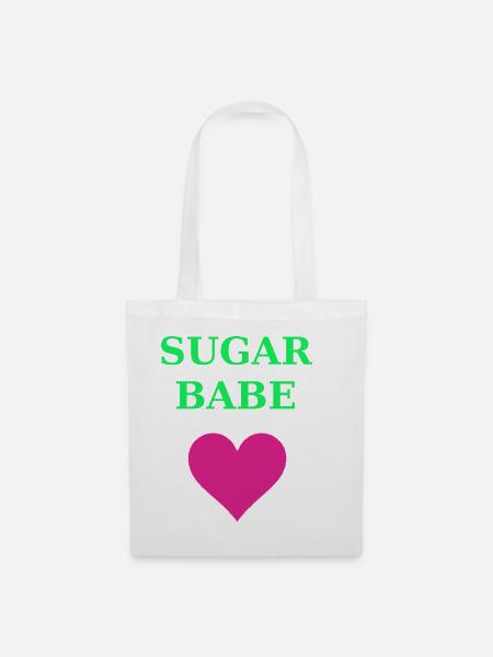 Sugar Babe Herz Neon - Stoffbeutel - Weiß