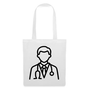 médecin - Sac en tissu - blanc - Devant