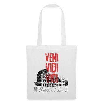 Veni Vidi Vici Distressed Text - Tote Bag - white - Front