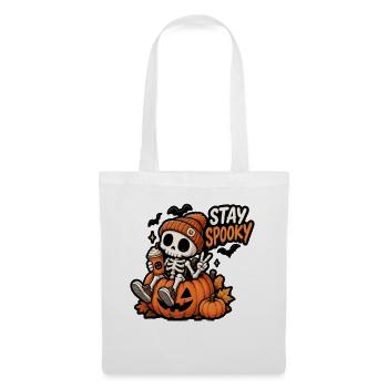 Stay Spooky Skeleton in Pumpkin - Tote Bag - white - Front