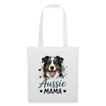 Aussie Mama Hundedesign - Stoffbeutel - Weiß - Vorne
