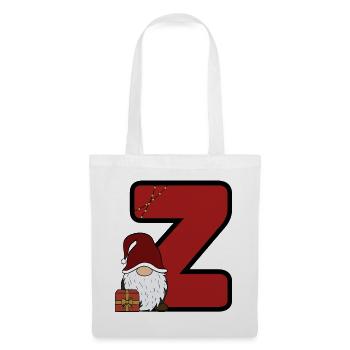Z Weihnachtsgnom Z Design - Stoffbeutel - Weiß - Vorne
