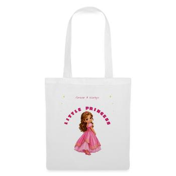 Kleine rosa Prinzessin - Stoffbeutel - Weiß - Vorne