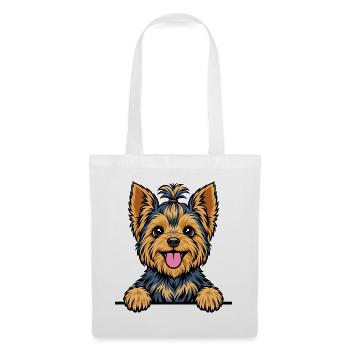 Yorkshire Terrier - Stoffbeutel - Weiß - Vorne