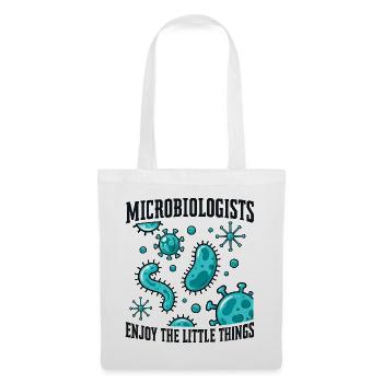 Mikrobiologie Lustiger Wissenschaftler Mikrobiologe Kunst - Stoffbeutel - Weiß - Vorne