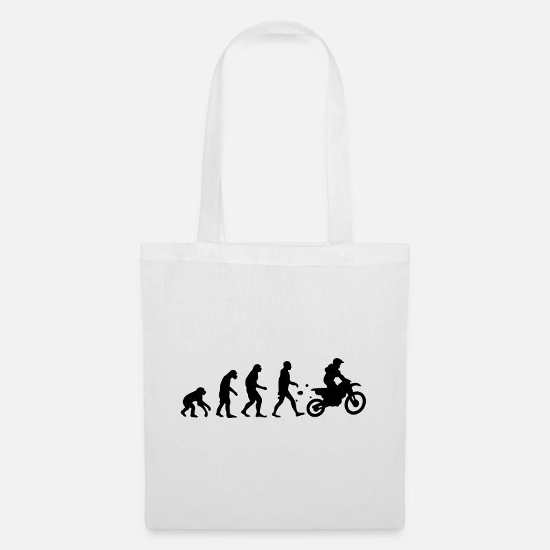 évolution motocross - Sac en tissu - blanc