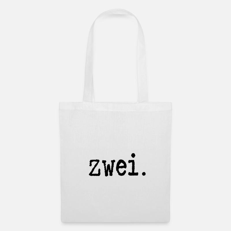 2. Geburtstag - zwei. zweiter, Birthday - Stoffbeutel - Weiß
