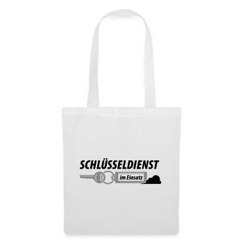 Schlüsseldienst im Einsatz - Stoffbeutel - Weiß - Vorne