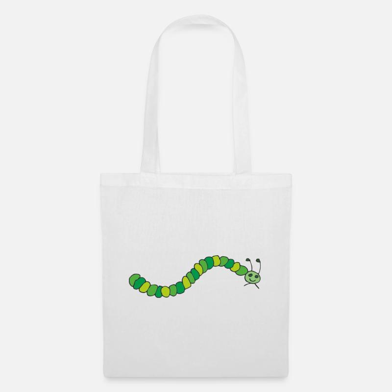 caterpillar - Tote Bag - white