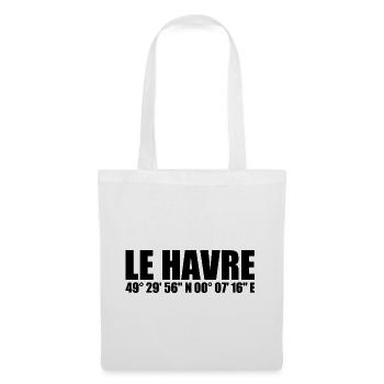 Le Havre Coordinates - Tote Bag - white - Front