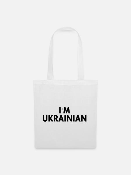 Im ukrainian - Stoffbeutel - Weiß