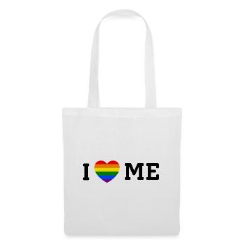 I LOVE ME PRIDE - Stoffbeutel - Weiß - Vorne