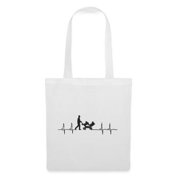 Cardiogramme Poussette Gemini - Sac en tissu - blanc - Devant